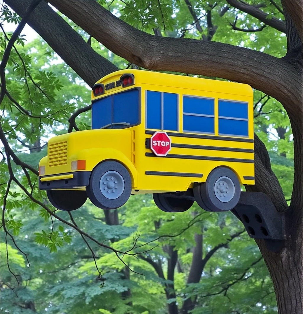 School Bus Bird House | 3D Printed | Birding