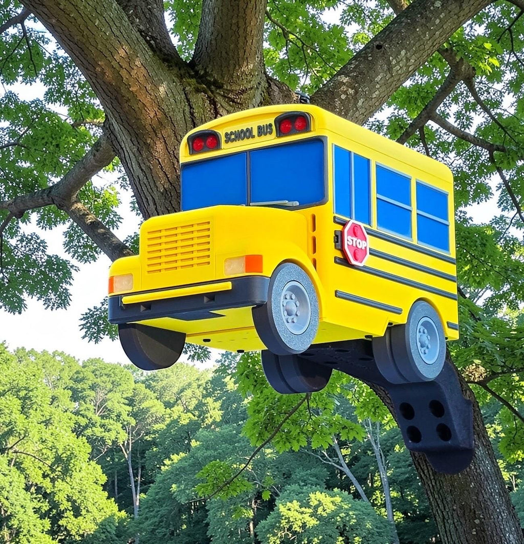 School Bus Bird House | 3D Printed | Birding