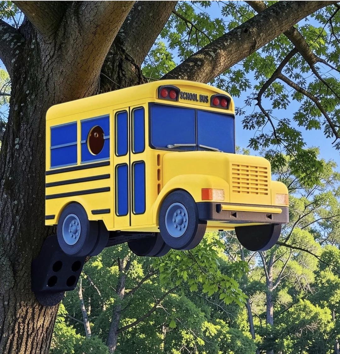 Bird House | School Bus | 3D Printed | Birding