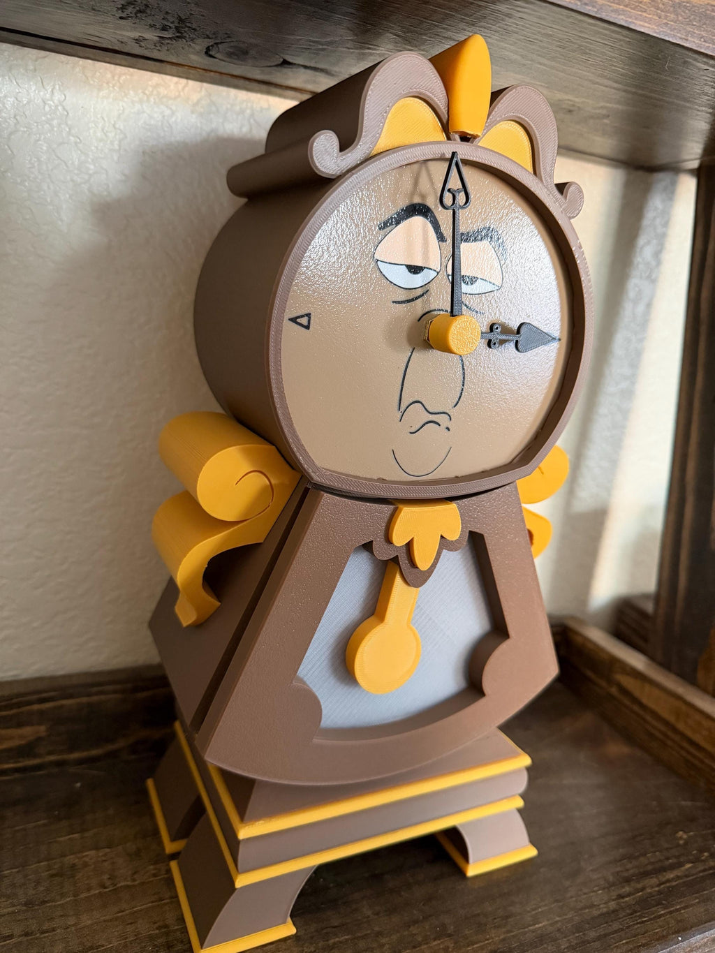 Cogsworth-Inspired Animated Clock – 3D Printed Desk or Shelf Decor