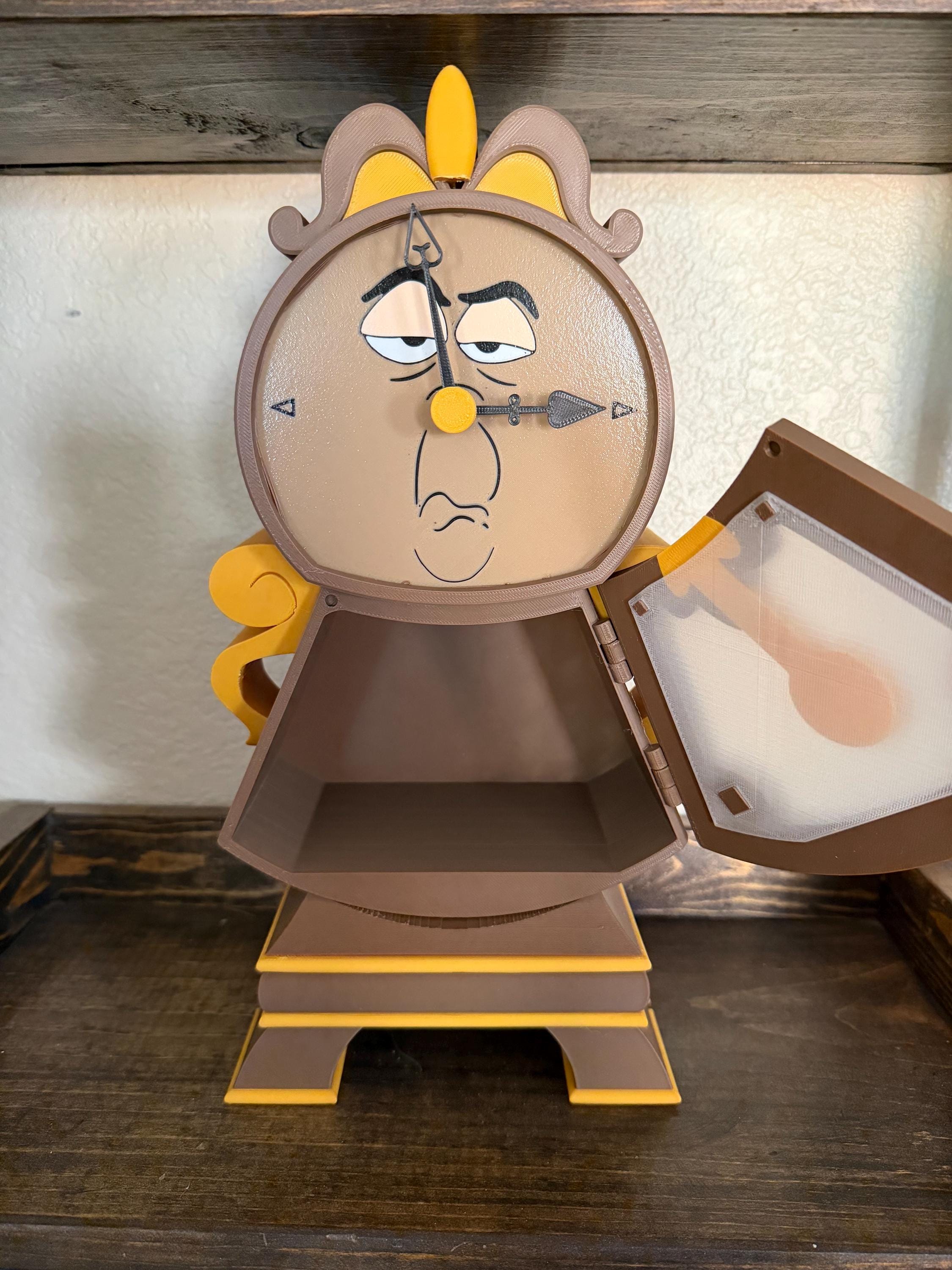 Cogsworth-Inspired Animated Clock – 3D Printed Desk or Shelf Decor