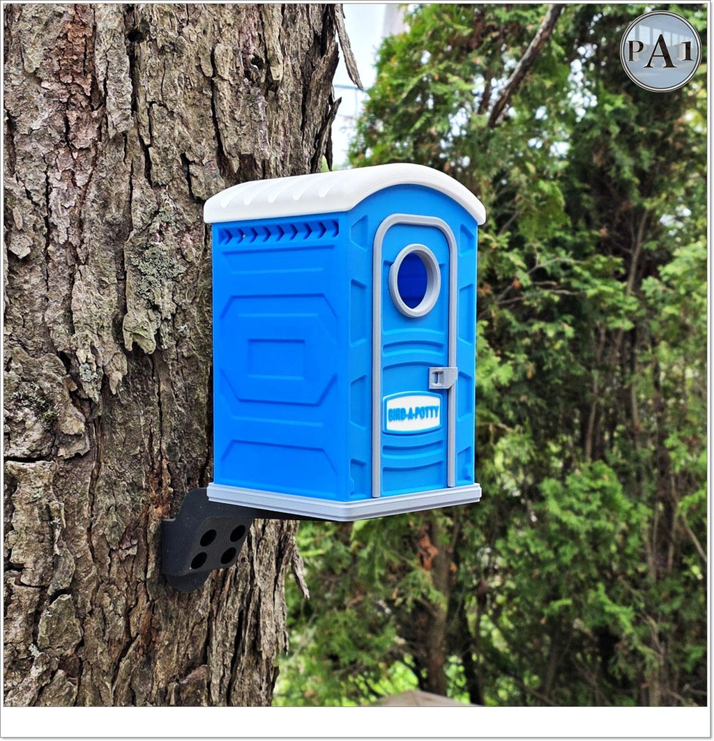 Bird-a-potty Bird House | 3D Printed | Birding