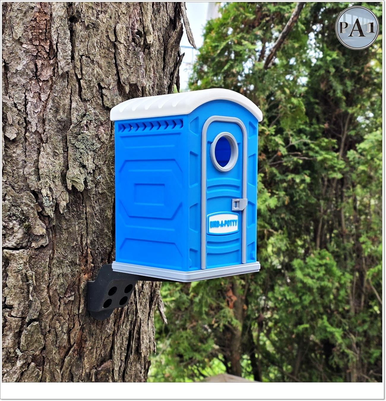 Bird-a-potty Bird House | 3D Printed | Birding