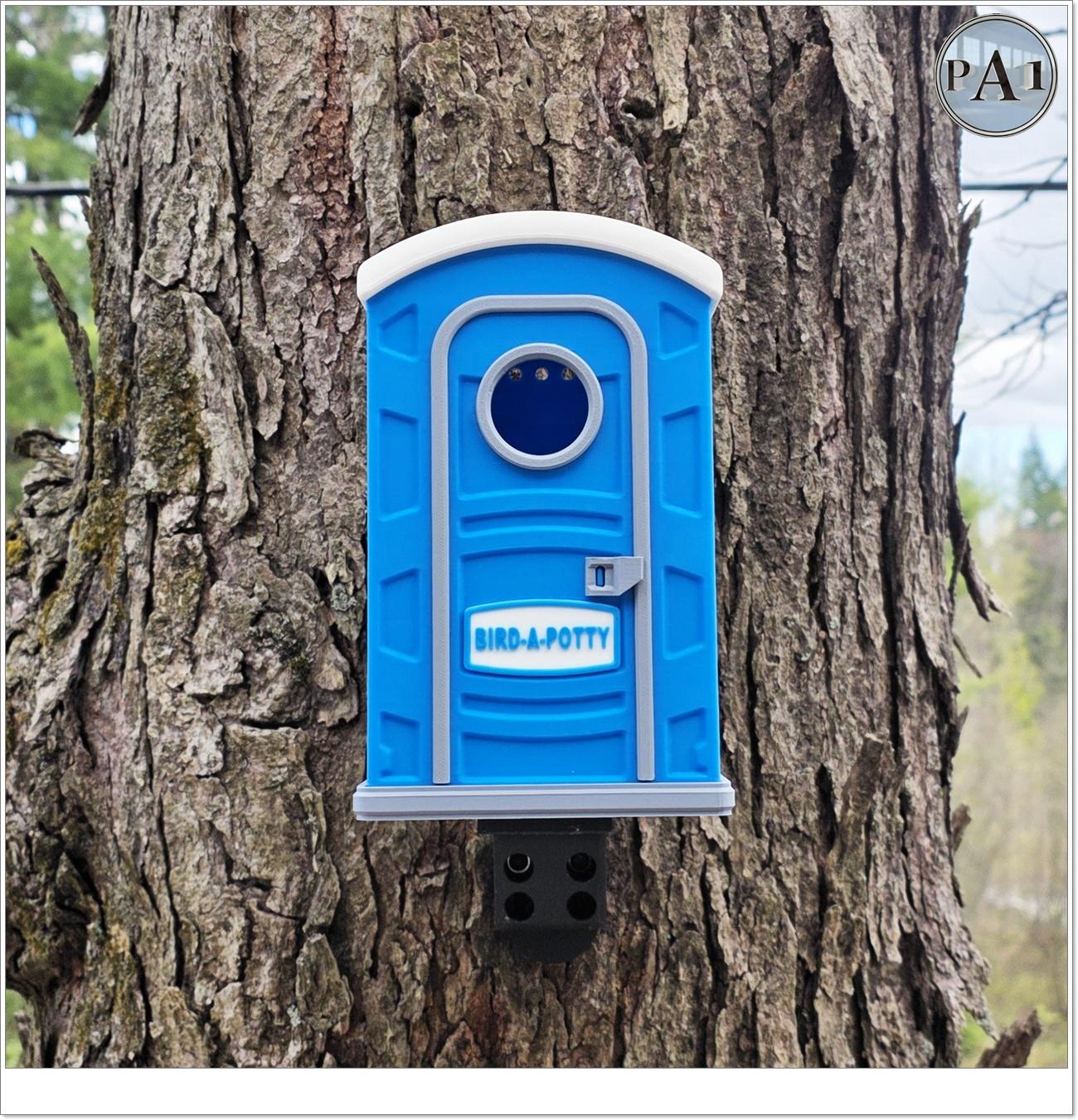 Bird-a-potty Bird House | 3D Printed | Birding