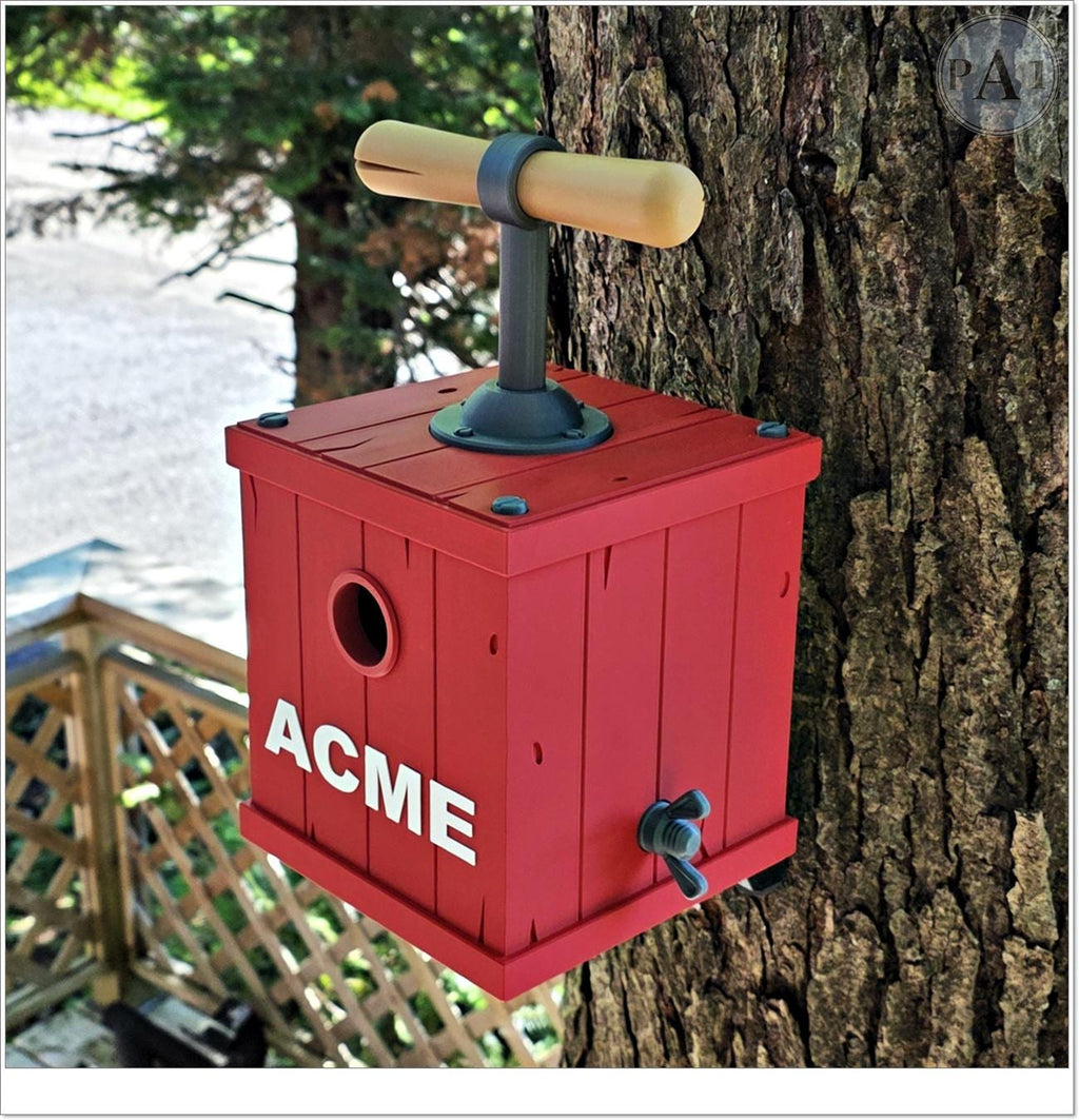 Acme Detonator Birdhouse | 3D Printed | Birding