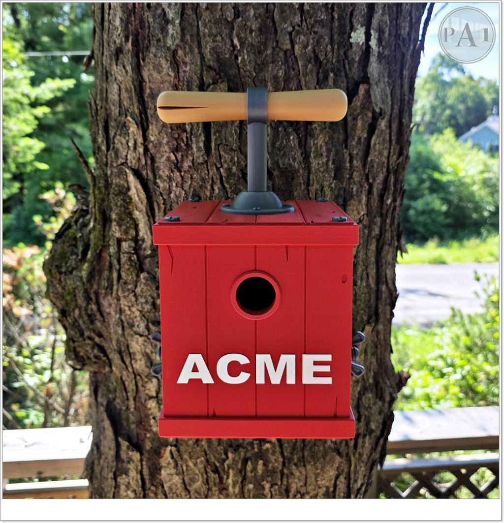 Acme Detonator Birdhouse | 3D Printed | Birding