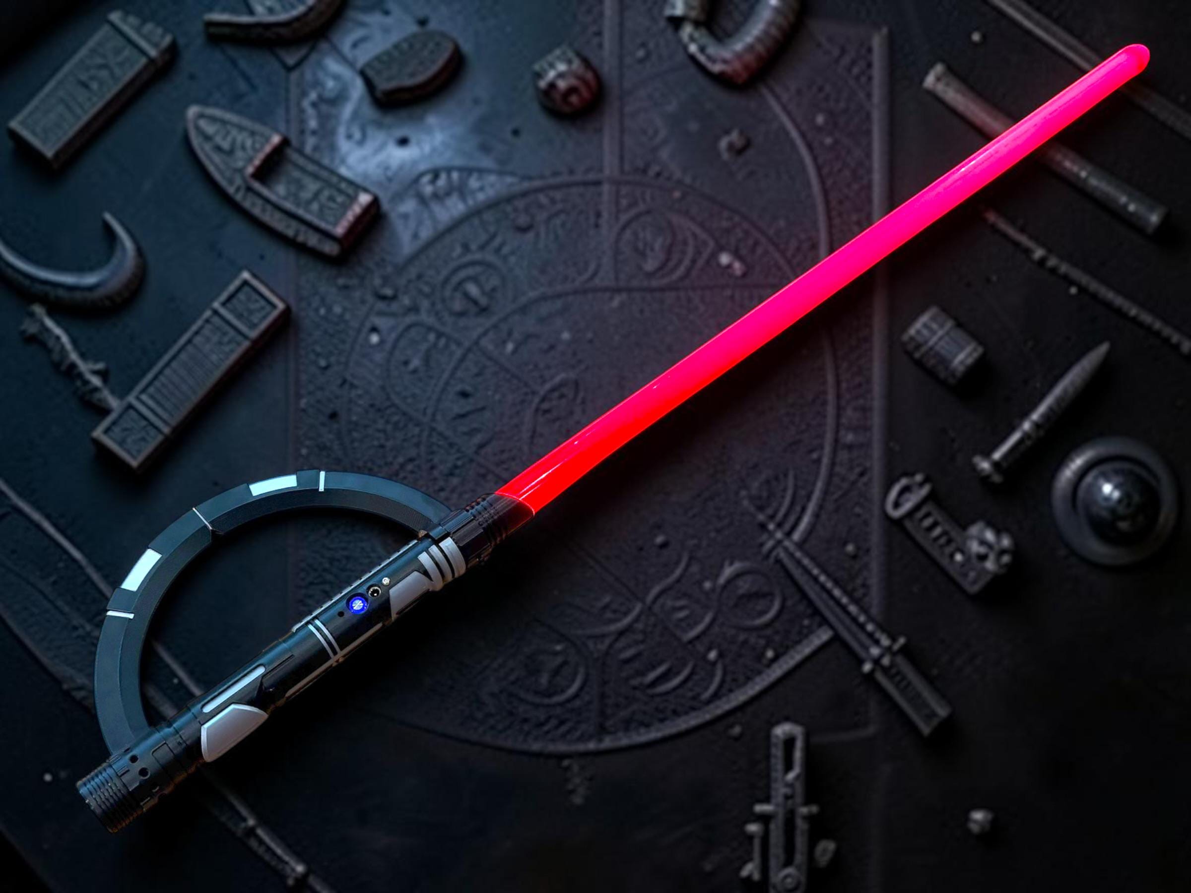 Starkiller Inquisitor | Working Light Up Sound FX, 3D Printed Saber