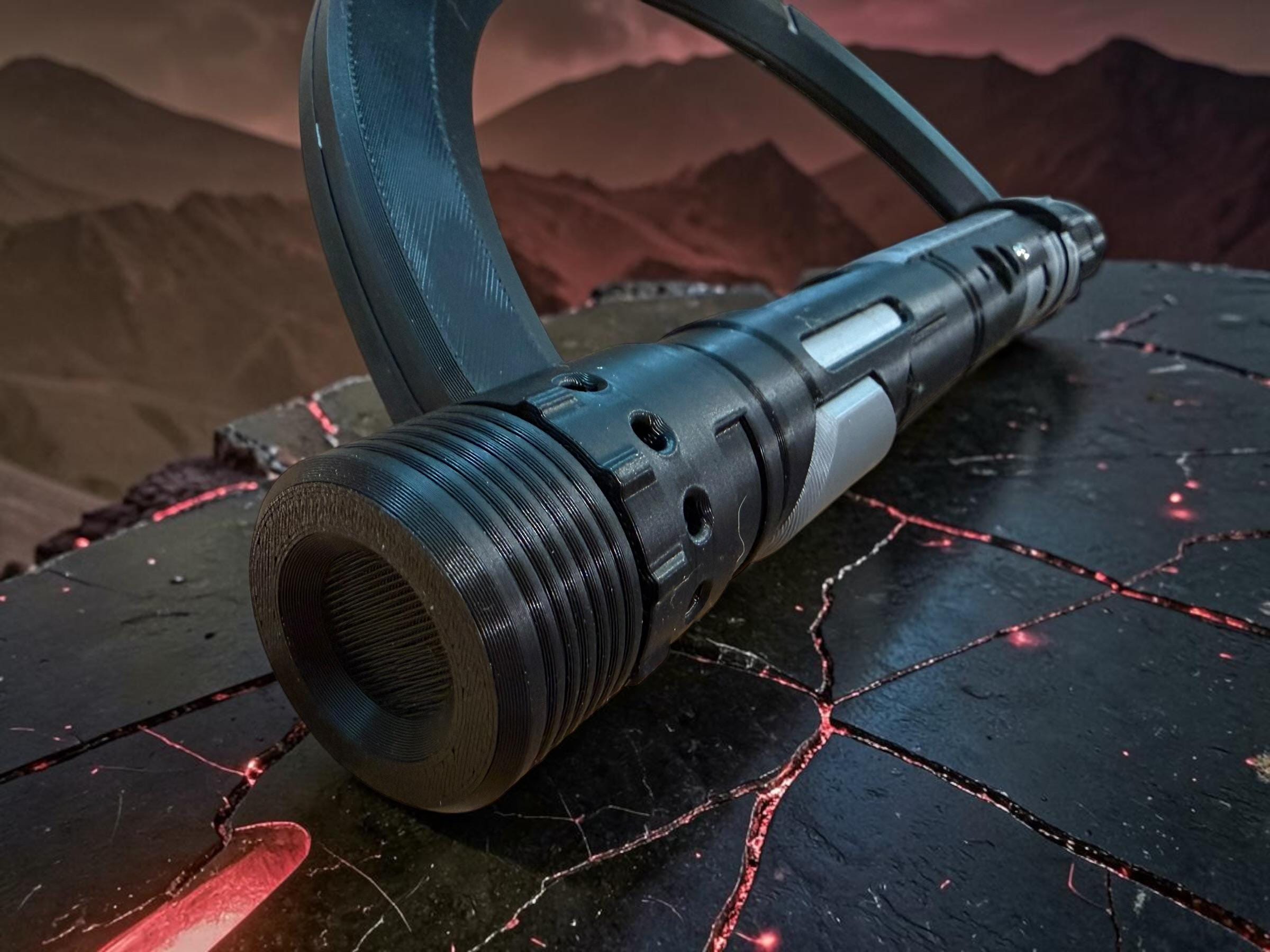 Starkiller Inquisitor | Working Light Up Sound FX, 3D Printed Saber