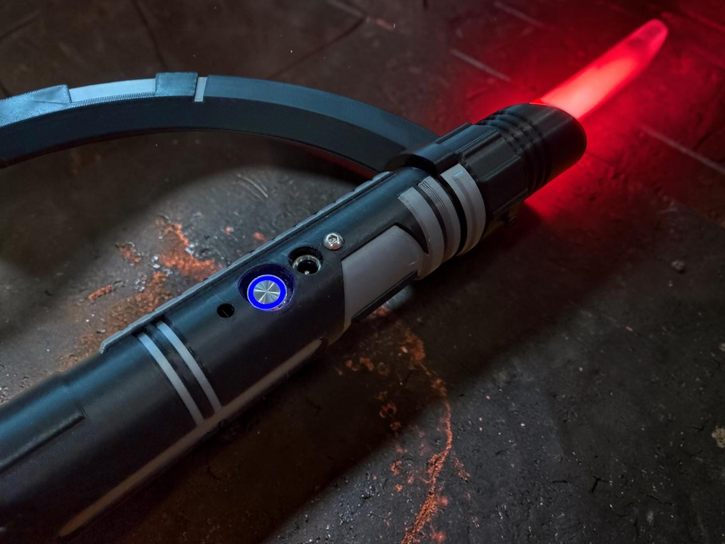 Starkiller Inquisitor | Working Light Up Sound FX, 3D Printed Saber