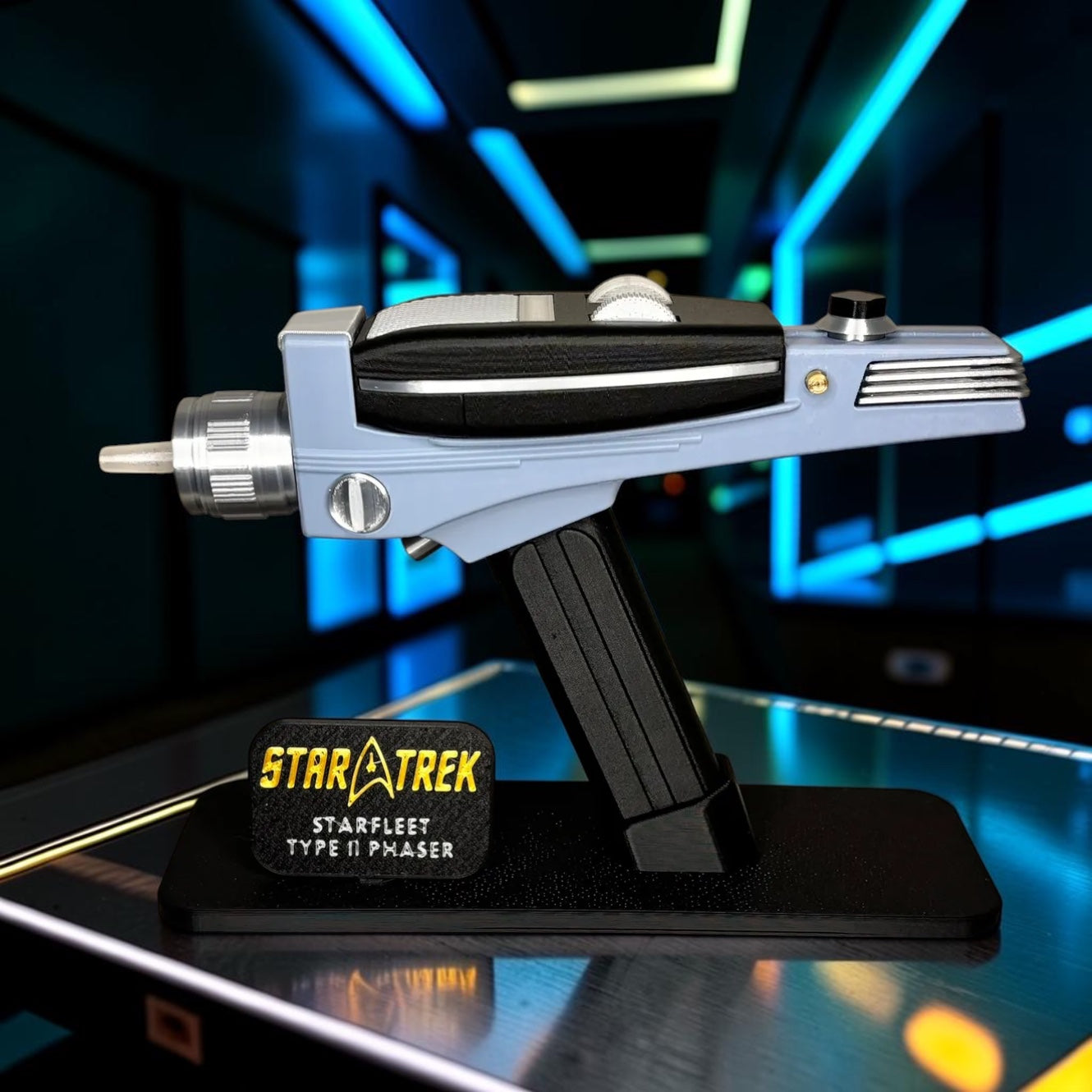 Classic TOS Phaser – 3D Printed Display Prop with Removable P1 Phaser