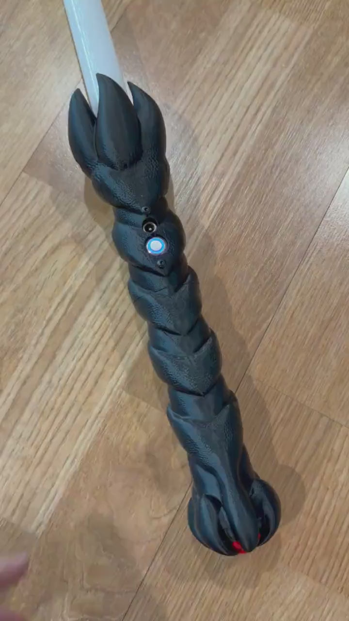 Darth Talon Devon Izara Lightsaber: Working Light Up Sound FX, 3D Printed Saber