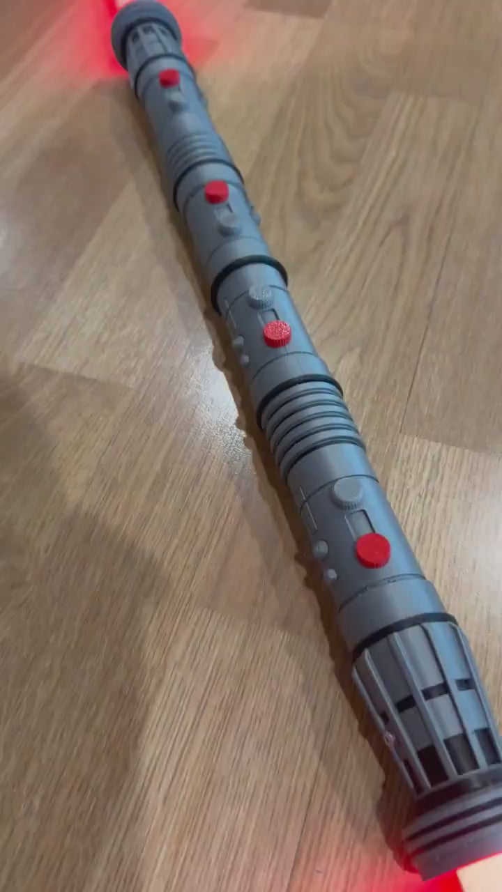 Darth Maul's Lightsaber | Working Light Up Sound FX, 3D Printed Saber