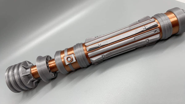 Leia Organa's Colored Lightsaber | No Paint Required | 3D Printed | Galaxy's Edge | Clone Wars | Lightsaber Display Mount on Desk or Wall