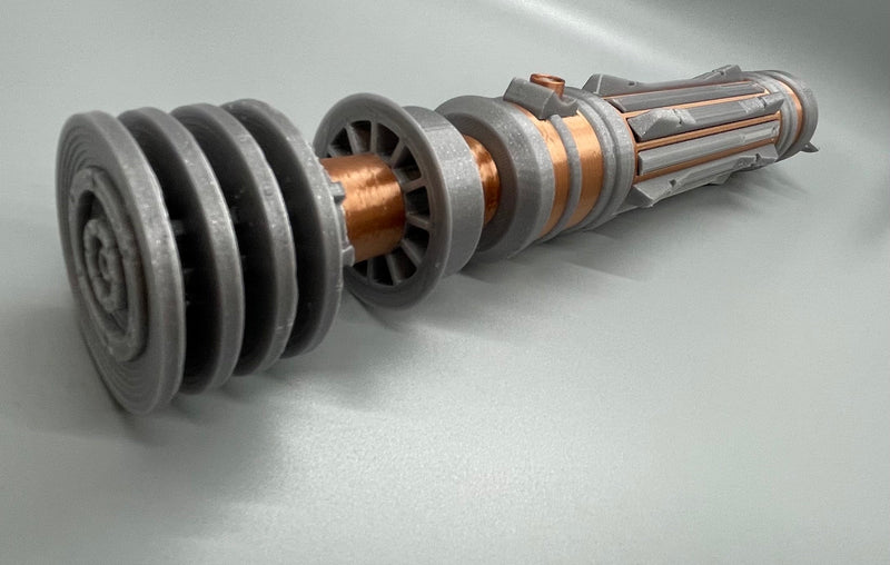 Leia Organa's Colored Lightsaber | No Paint Required | 3D Printed | Galaxy's Edge | Clone Wars | Lightsaber Display Mount on Desk or Wall