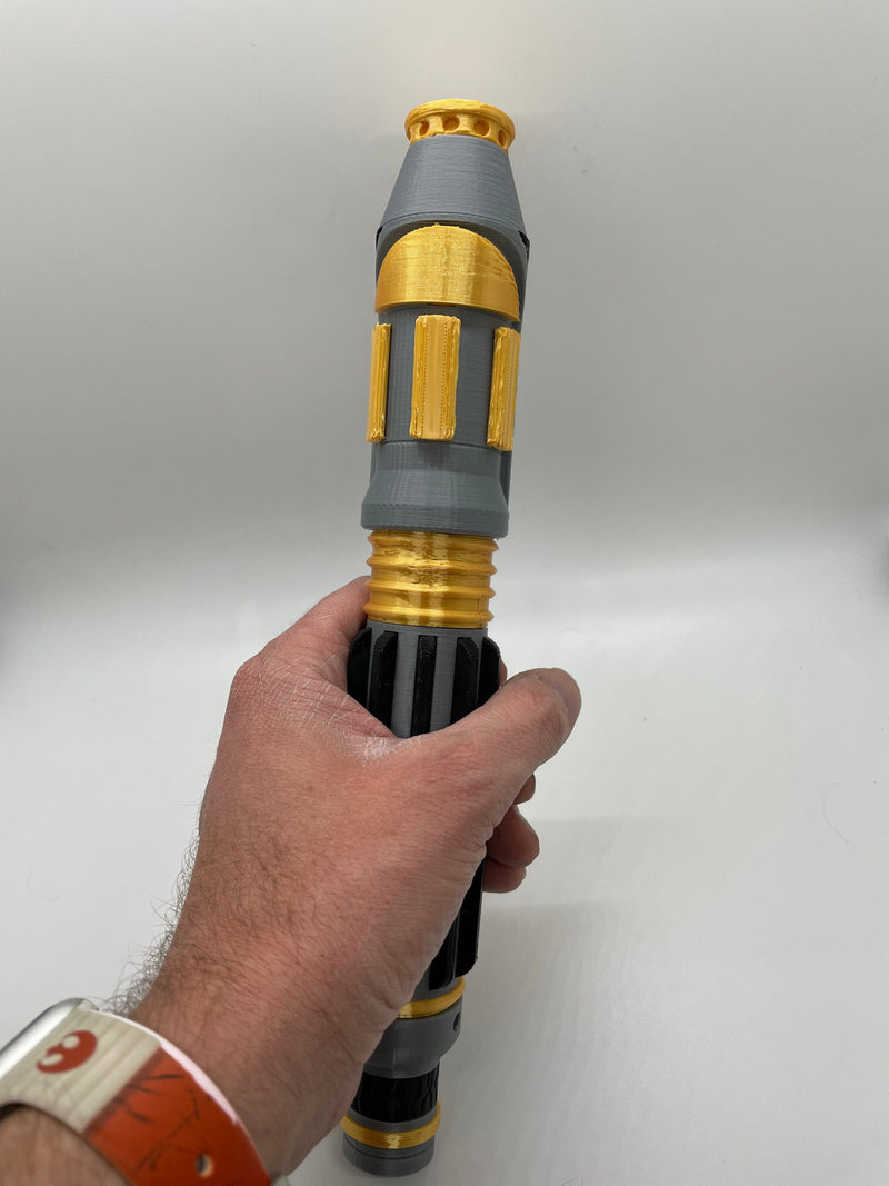 Mace Windu's Lightsaber | No Paint Required | 3D Printed | Galaxy's Edge | Clone Wars | Lightsaber Display Mount on Desk or Wall