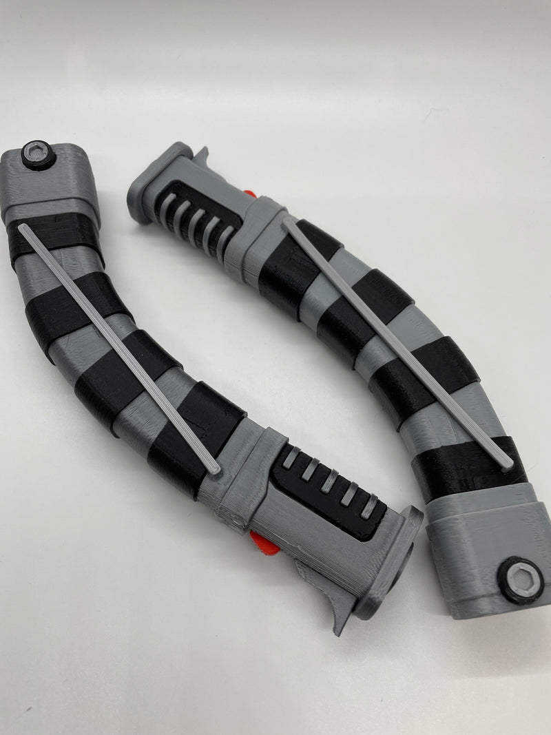 Asajj Ventress Lightsaber | No Paint Required | 3D Printed | Galaxy's Edge | Clone Wars | Lightsaber Display Mount on Desk or Wall