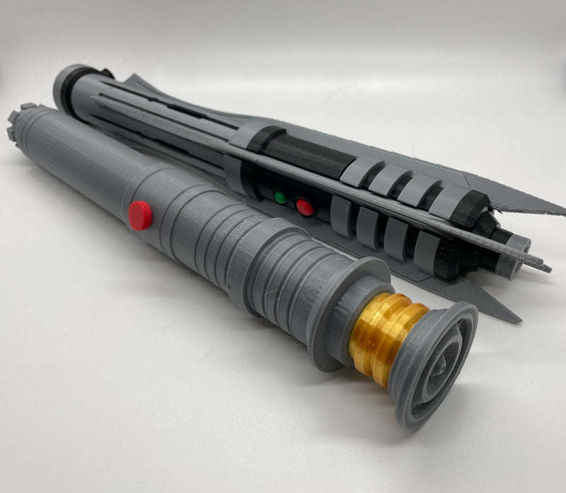 Revan's Lightsaber | Knights of the Old Republic | No Paint Required | 3D Printed | Galaxy's Edge | Lightsaber Display Mount on Desk or Wall