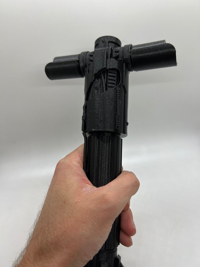 Kylo Ren's Lightsaber | No Paint Required | 3D Printed | Galaxy's Edge | Clone Wars | Lightsaber Display Mount on Desk or Wall