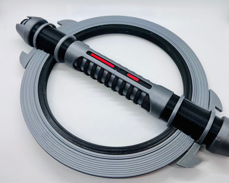 Grand Inquisitor Lightsaber | No Paint Required | 3D Printed | Galaxy's Edge | Clone Wars | Lightsaber Display Mount on Desk or Wall