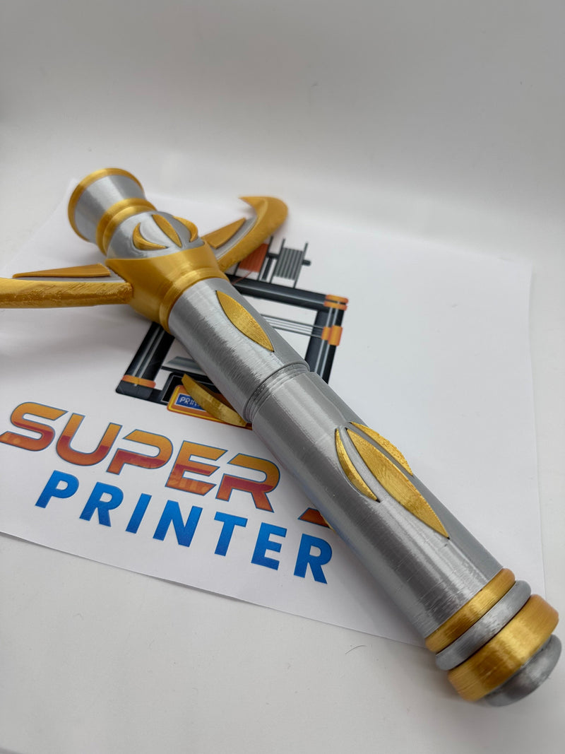 Avar Kriss' Lightsaber from the High Republic | No Paint Required | 3D Printed | Galaxy's Edge | Lightsaber Display Mount on Desk or Wall