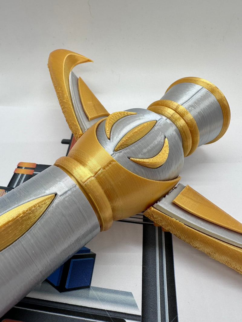 Avar Kriss' Lightsaber from the High Republic | No Paint Required | 3D Printed | Galaxy's Edge | Lightsaber Display Mount on Desk or Wall