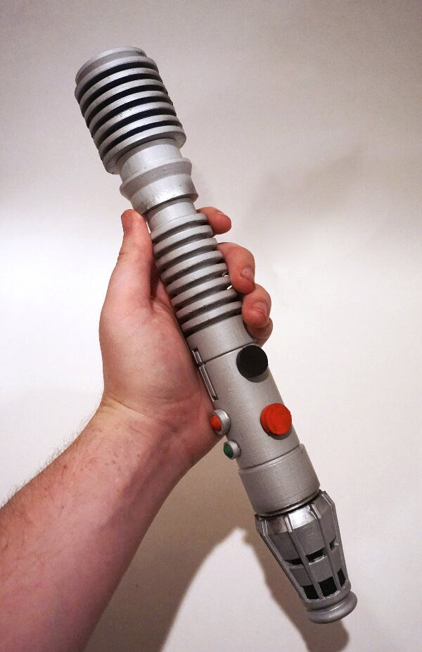 Plo Koon's Lightsaber | No Paint Required | 3D Printed | Galaxy's Edge | Clone Wars | Lightsaber Display Mount on Desk or Wall