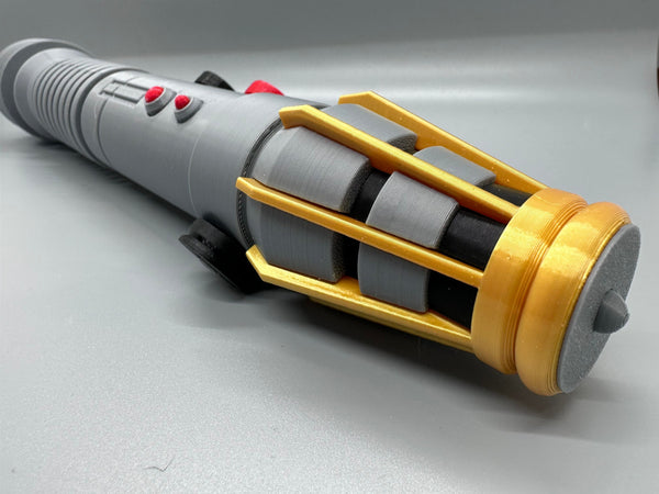 Luminara Undulli’s Lightsaber | No Paint Required | 3D Printed | Galaxy's Edge | Clone Wars | Lightsaber Display Mount on Desk or Wall