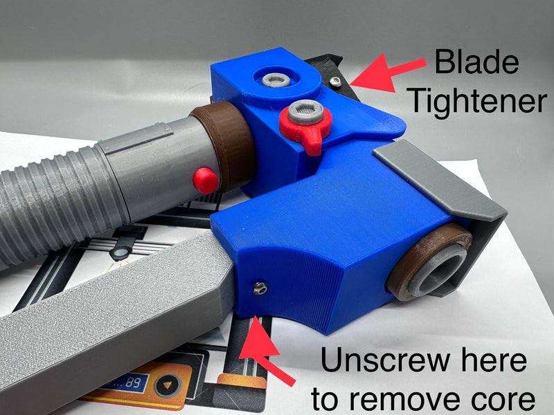 Working Light Up Ezra Bridger's Lightsaber with Sound | No Paint Required | 3D Printed | Rebel Alliance | Lightsaber Display Mount Offered