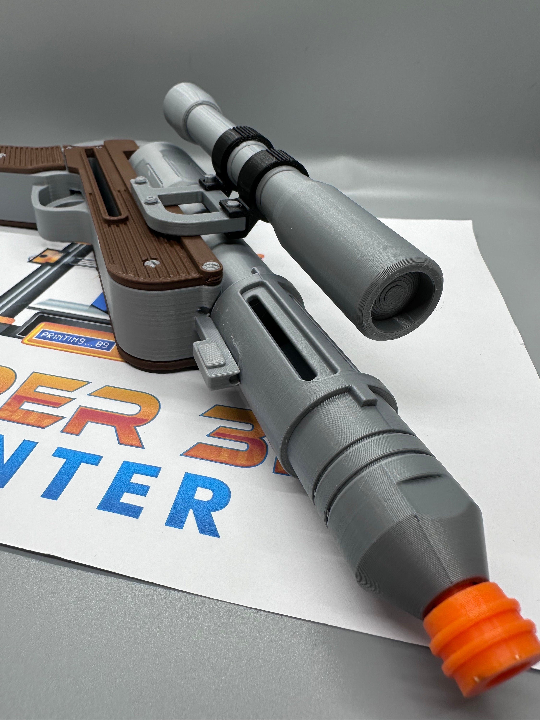 DT-29 Blaster Toy | Fully Assembled | No Paint Required | 3D Printed | Galactic Empire | Director Krennic | Movie Prop | Non-Functional