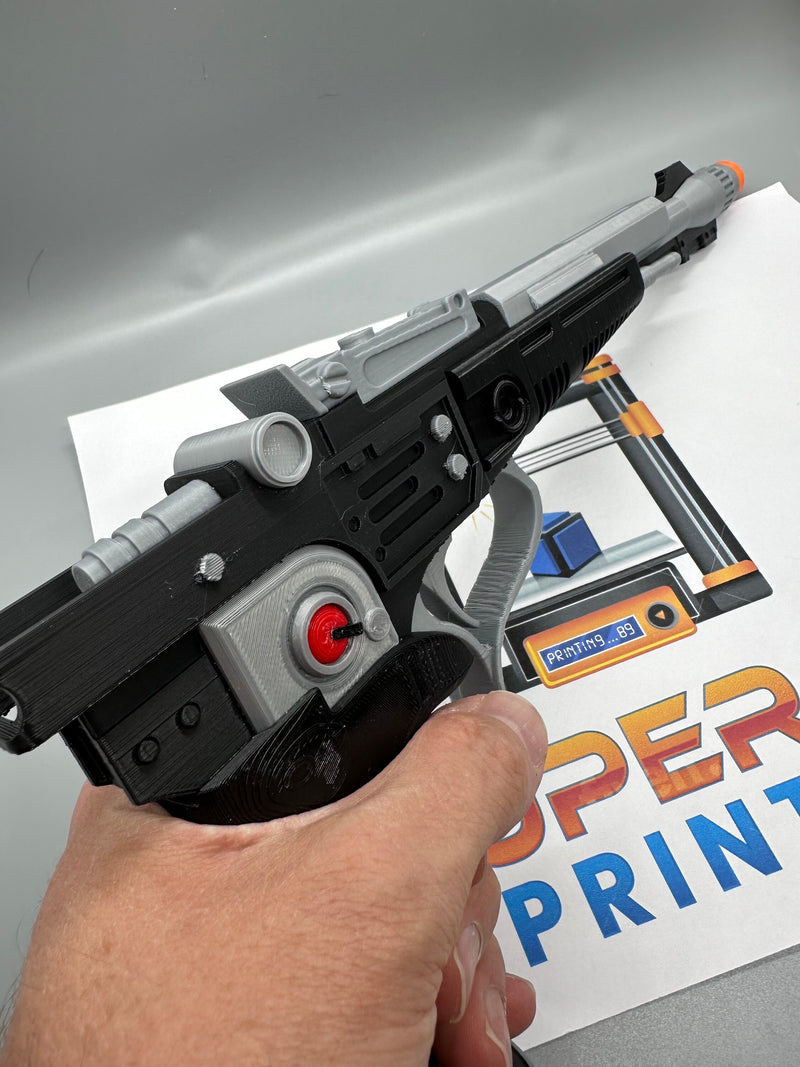 Din Djarin Season 3 Blaster Toy | Fully Assembled | No Paint Required | 3D Printed | Mandalorian | Imperial Commando | Prop | Non-Functional