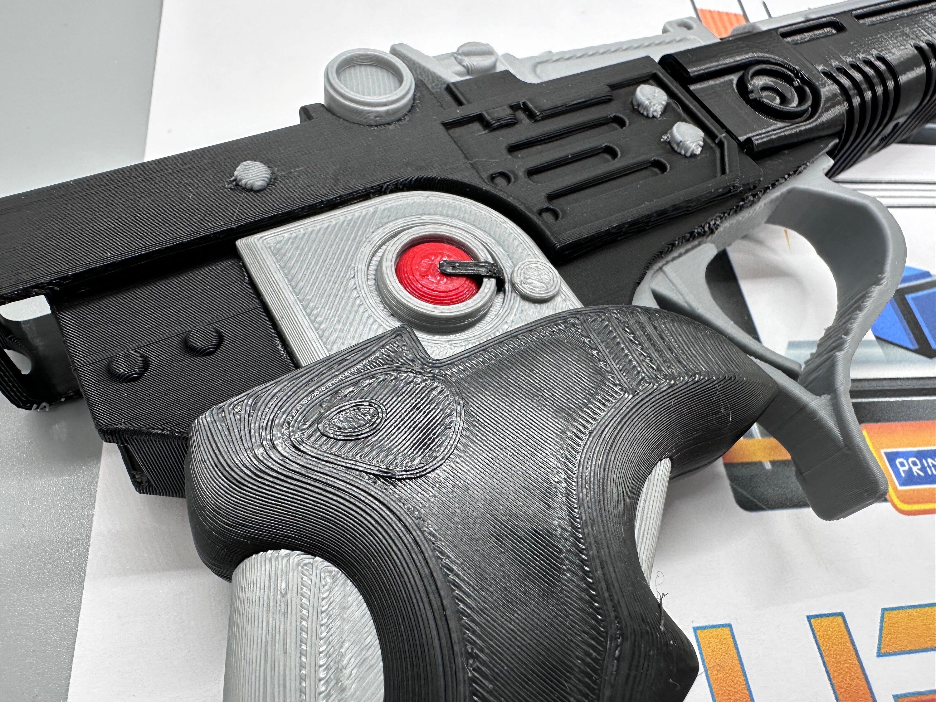 Din Djarin Season 3 Blaster Toy | Fully Assembled | No Paint Required | 3D Printed | Mandalorian | Imperial Commando | Prop | Non-Functional