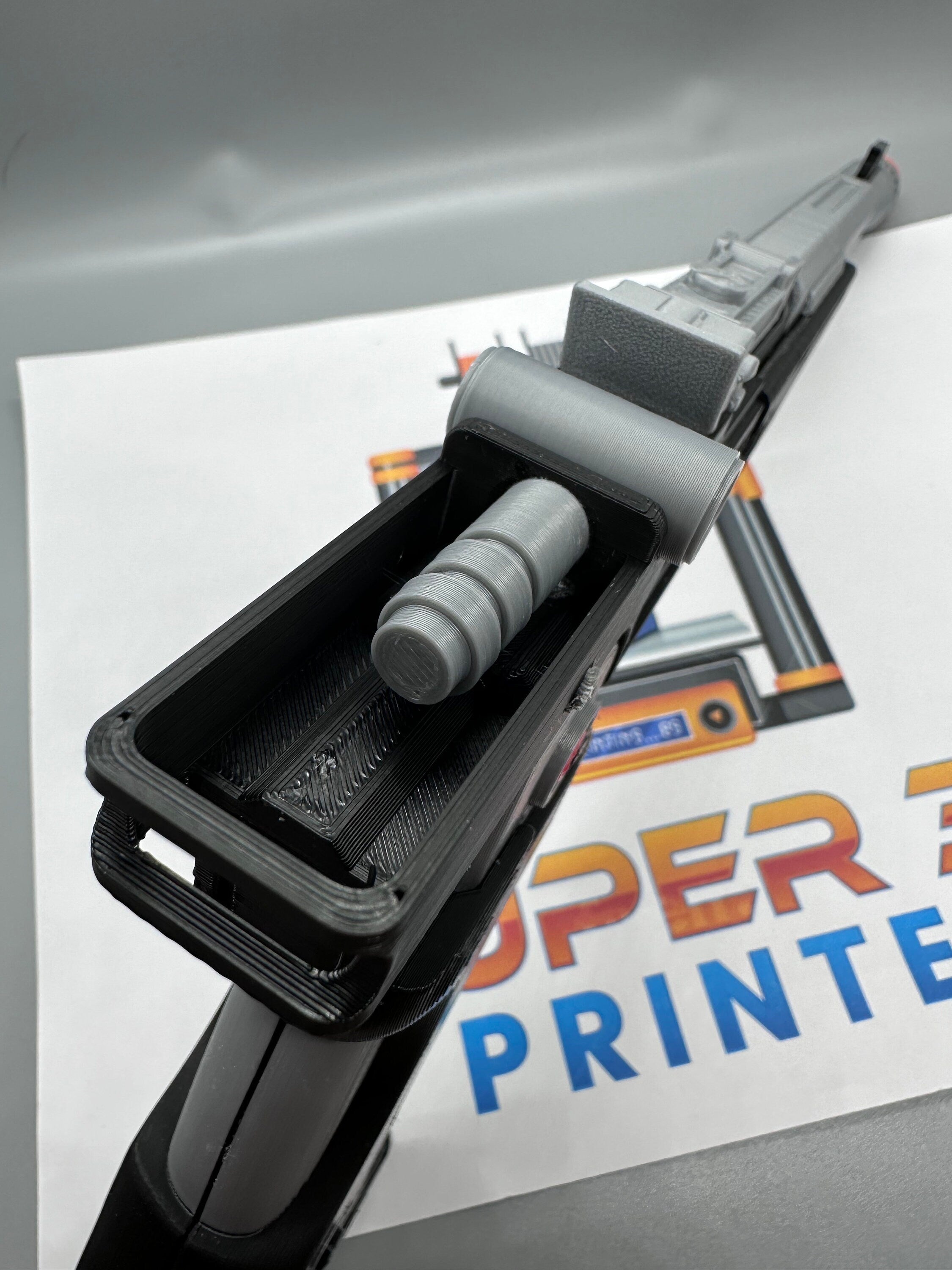 Din Djarin Season 3 Blaster Toy | Fully Assembled | No Paint Required | 3D Printed | Mandalorian | Imperial Commando | Prop | Non-Functional