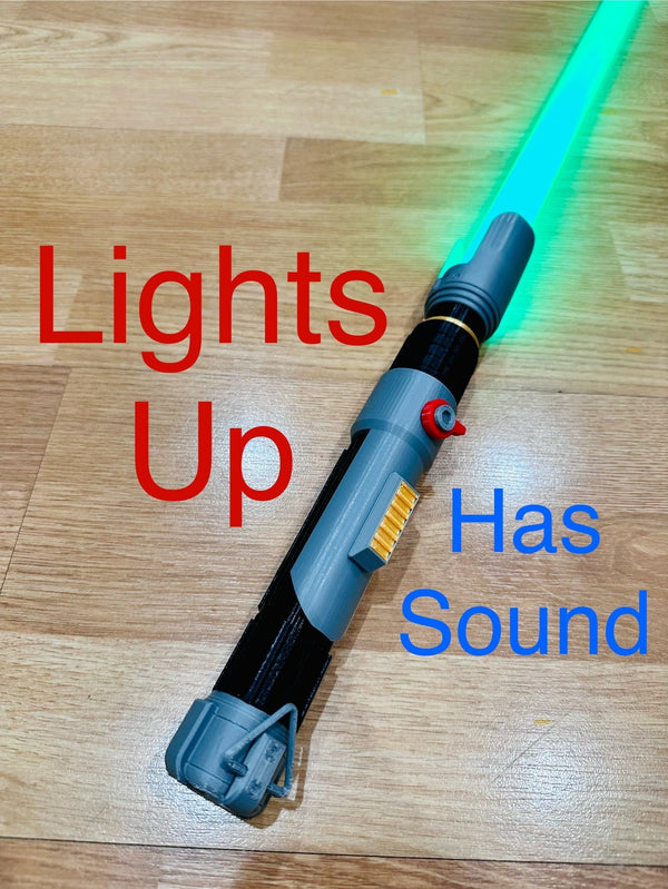 Sabine Wren Lightsaber | Working Light Up with Sound | Functional | No Paint Required | 3D Printed | Ahsoka | Ezra| Lightsaber Display Mount