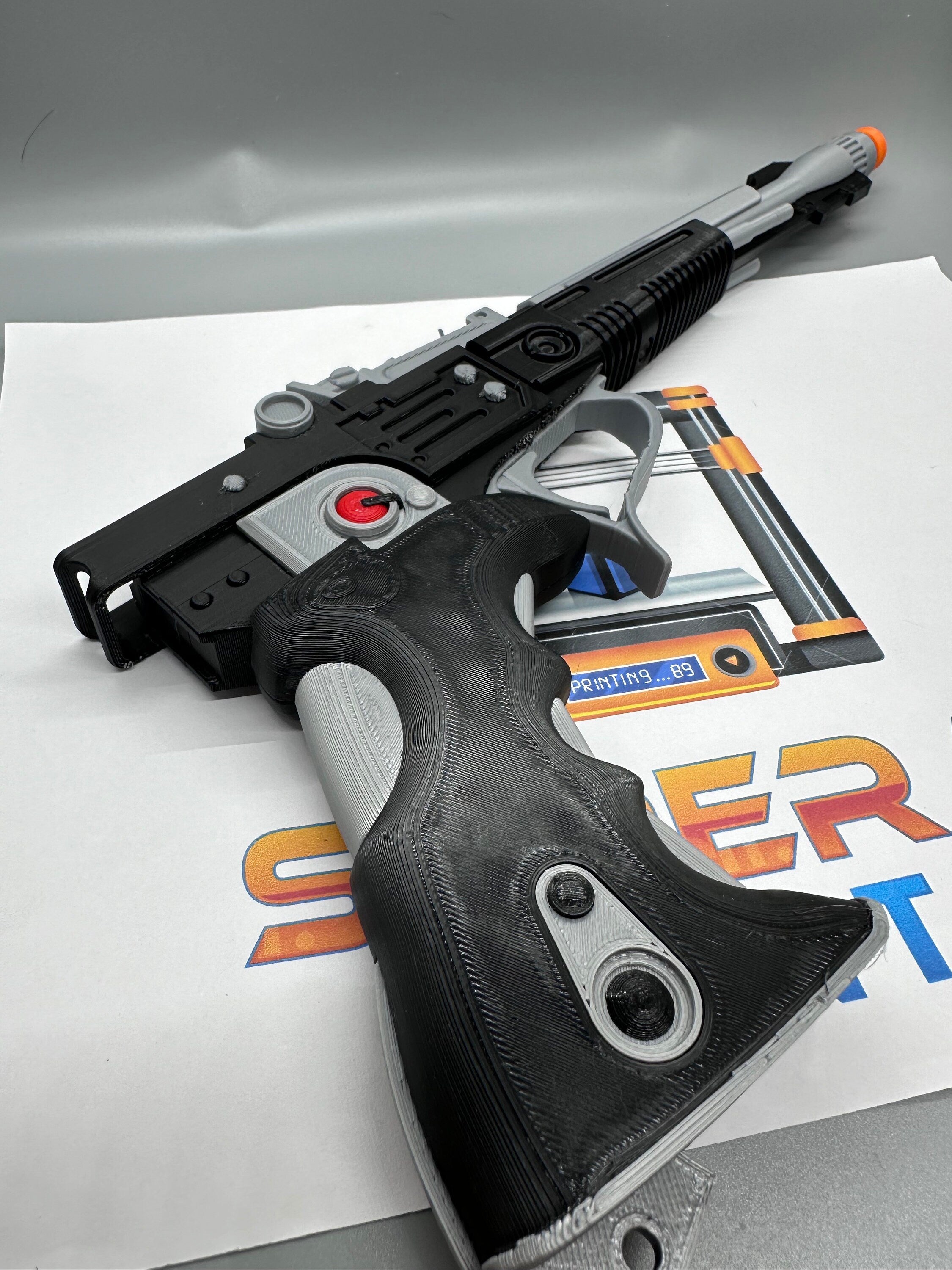 Din Djarin Season 3 Blaster Toy | Fully Assembled | No Paint Required | 3D Printed | Mandalorian | Imperial Commando | Prop | Non-Functional