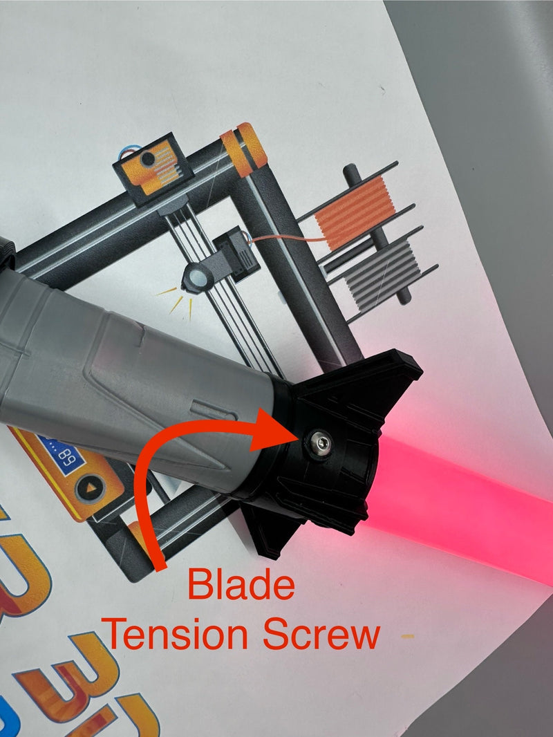 Baylan Skoll’s Lightsaber | Working Light Up with Sound | Functional | No Paint Required | 3D Printed | Ahsoka | Lightsaber Display Mount