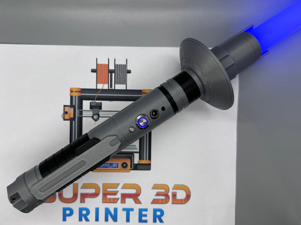 Ezra's Third Lightsaber | Working Light Up with Sound | Functional | No Paint Required | 3D Printed | Ahsoka | Lightsaber Display Mount