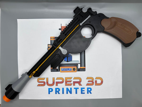 Mando Season 1 Blaster Toy | Fully Assembled | No Paint Required | 3D Printed | Mandalorian Din Djarin IB-94 | Prop | Non-Functional