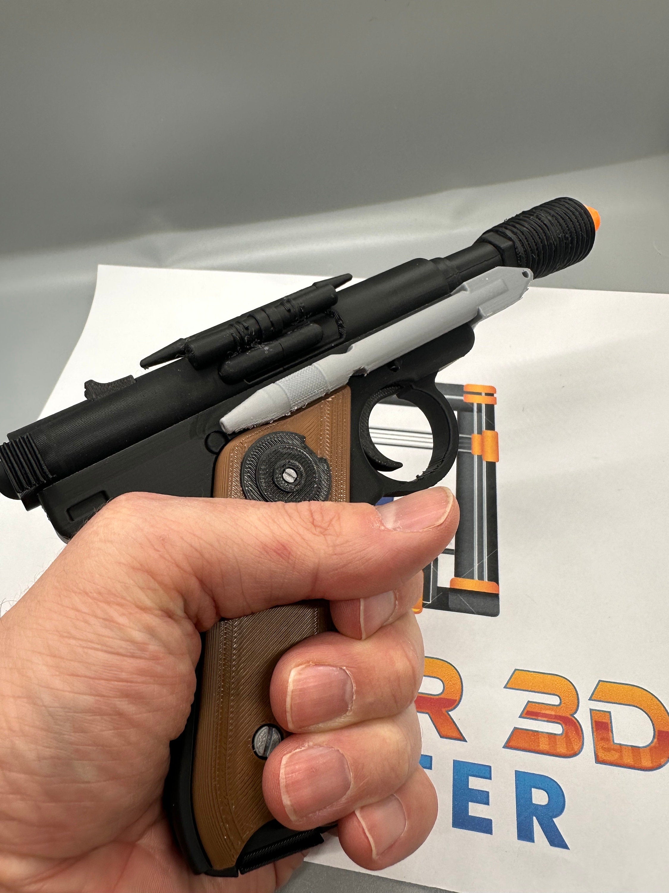 DT-12 | Fully Assembled | No Paint Required | 3D Printed | Han Shot First | Greedo | Prop | Non-Functional